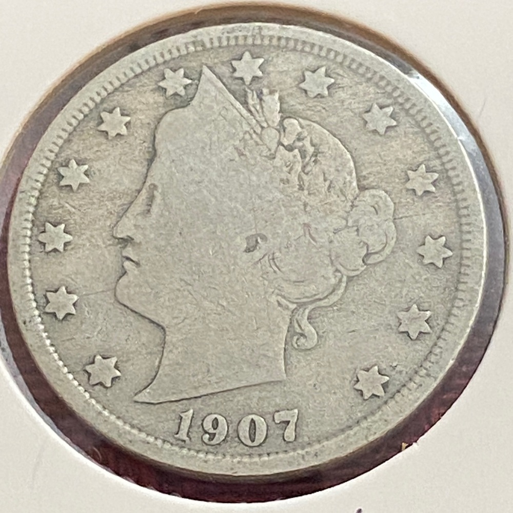 Antique 1907 Liberty Head “V” Nickel